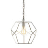 Hanover Harriet Pendant in Chrome Hanging Light Fixture for Bedroom, Living Room, Hallway, Entryway, Kitchen, Nursery 1 Light Hardwire or Plug-in Swag Options