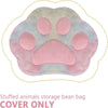 Cat's Paw Bean Bag Chair Without Filling Pink Contemporary