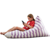 Bean Bag Covers Lavender Microfiber 55"x35" Microfiber Storage