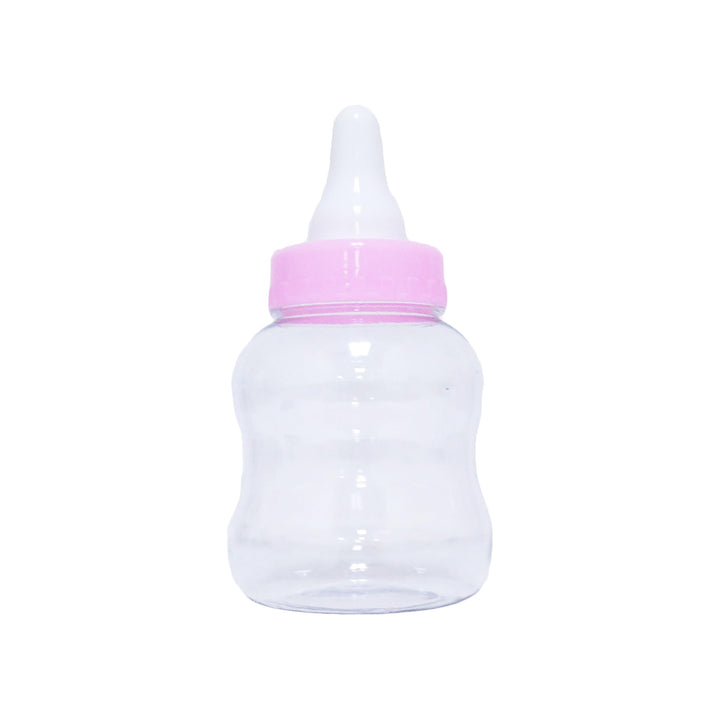 Set of 6 Pink Plastic Baby Milk Bottle Piggy Bank Shower Party Candy