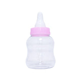 Set of 6 Pink Plastic Baby Milk Bottle Piggy Bank Shower Party Candy