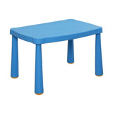 29" w X 21" l Kids Table Plastic Adjustable Activity 29 * 21 Blue Modern Contemporary