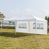 10 X 20 Ft. Outdoor Wedding Party Tent with 4 Walls White Polyester