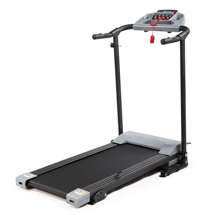 Multifunctional 3inch LCD Screen Foldable Treadmill Gray Grey