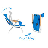 Kuke Portable Folding High Strength Beach Chair with Adjustable