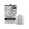 Baby Its Cold Outside Festive Treats Scented Candle Up to 50 Hours-Burn Time Black White Modern Contemporary Glass