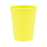 16oz Yellow Plastic Stadium Cups For Birthday rty Baby Shower (24