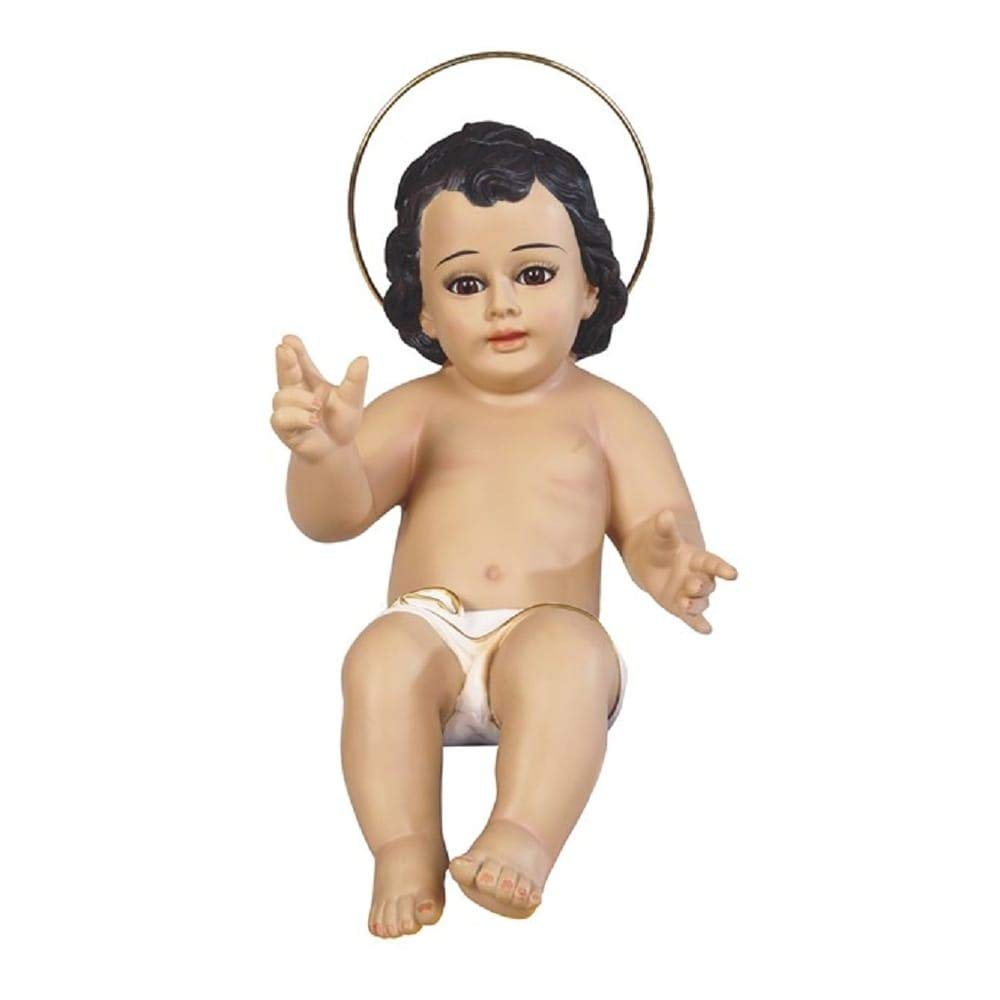 21 inch h Baby Jesus Statue Holy Figurine Religious Decoration Beige Polyresin, Brown, Medium