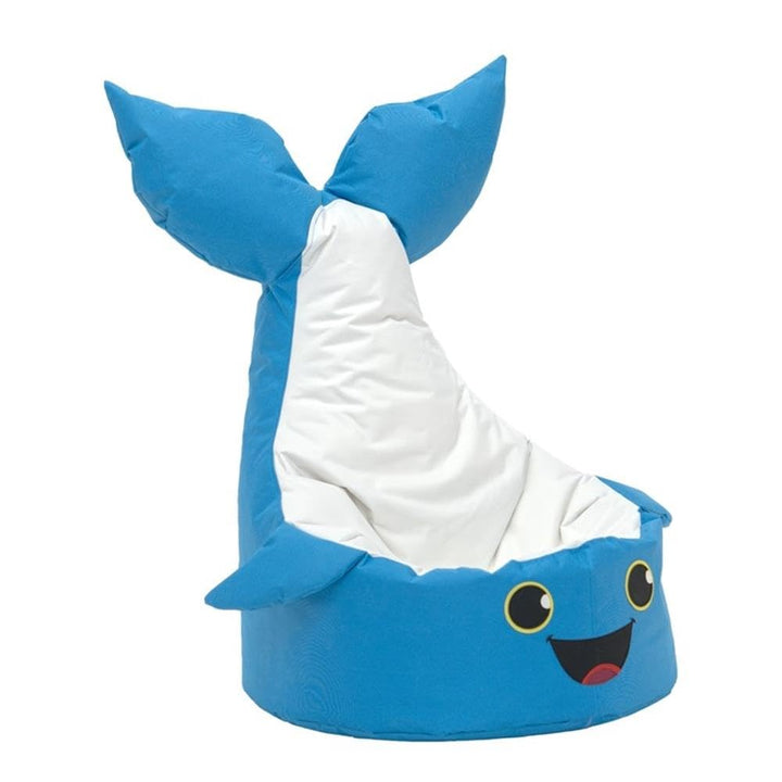 Blue and White Whale Kids Bean Bag