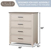 Sorelle Furniture Westley Baby Dresser - Dresser for Nursery Kids