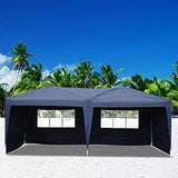 10'x20' Pop Up Foldable Wedding Party Gazebo Canopy Tent W/4 Walls