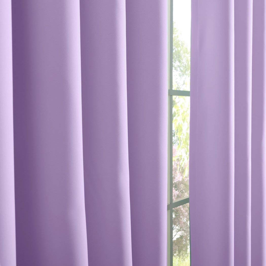 Aurora Home Grommet Top Thermal Insulated Blackout Curtain Panel Pair