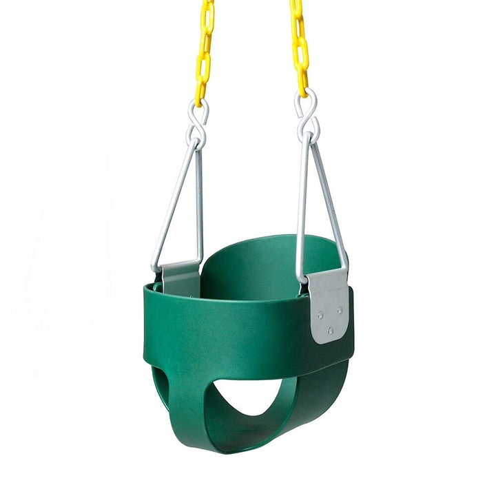 Outdoor Swing Set Stuff Highback Full Bucket Green Metal