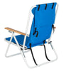 140" Portable High Strength Beach Chair with Adjustable Headrest