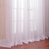 Exclusive Fabrics Extra Wide White Voile Sheer Curtain Panel (1 Panel)