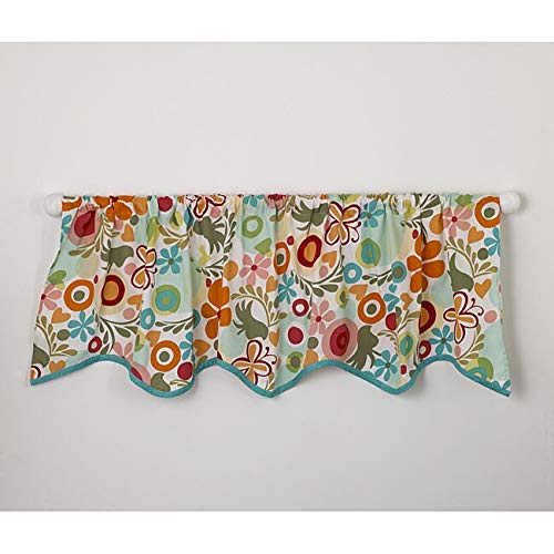 Window Curtain Valance Multi Color Modern Contemporary Cotton