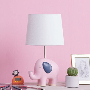 17'' Children Elephant Table Lamp Pink Modern Contemporary Traditional Energy Efficient