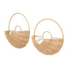 Boho Basket Farmhouse Rattan Wall Art Set 16.5" h X 16.5" w 5.5" d