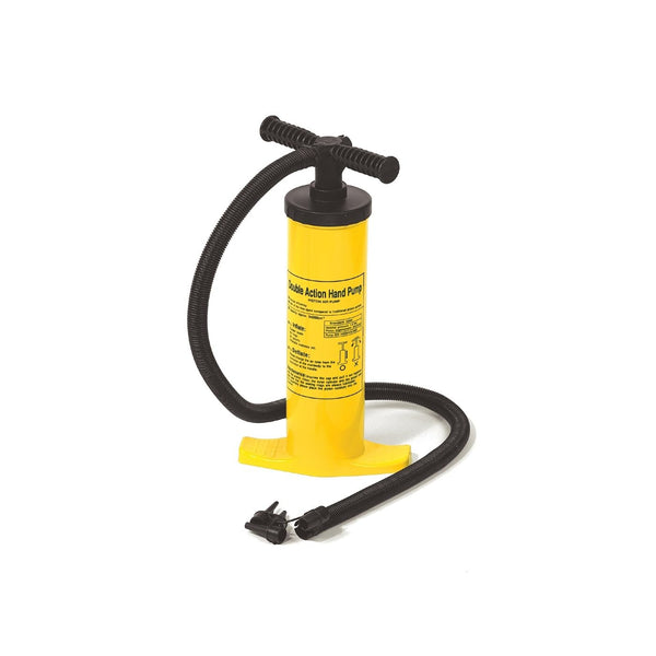 17" Yellow and Black Double Action Air Pump for Swimming Pool Inflatables Plastic