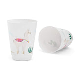 16-pack Reusable Party Cups Llama Cactus Plastic 9 Oz Cup For Kids