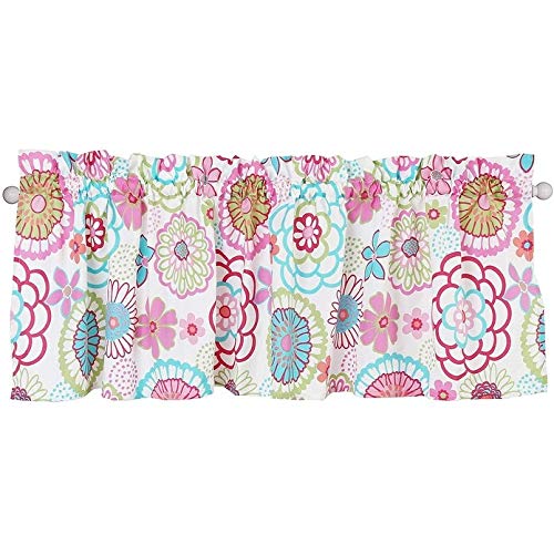 Cozy Line Girl Floral Window Valance for Kids Room 54