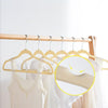 20 Pcs Children's Non-Slip Velvet Hangers in Beige