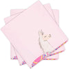 3-Pack Pink Plastic Tablecloth for Llama Birthday Rectangle