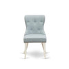 East West Furniture SIP2T15 Sion Parson Kitchen Chairs - Button Tufted