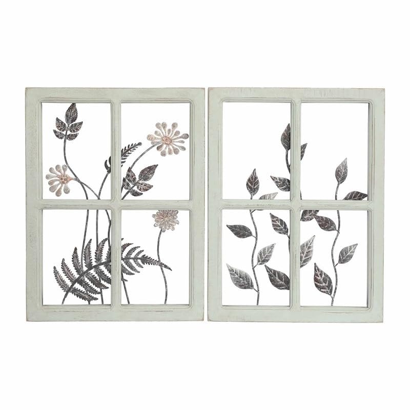 Square Modern Farmhouse Metal Wall Art 15.75" h X 12" w 0.5" d