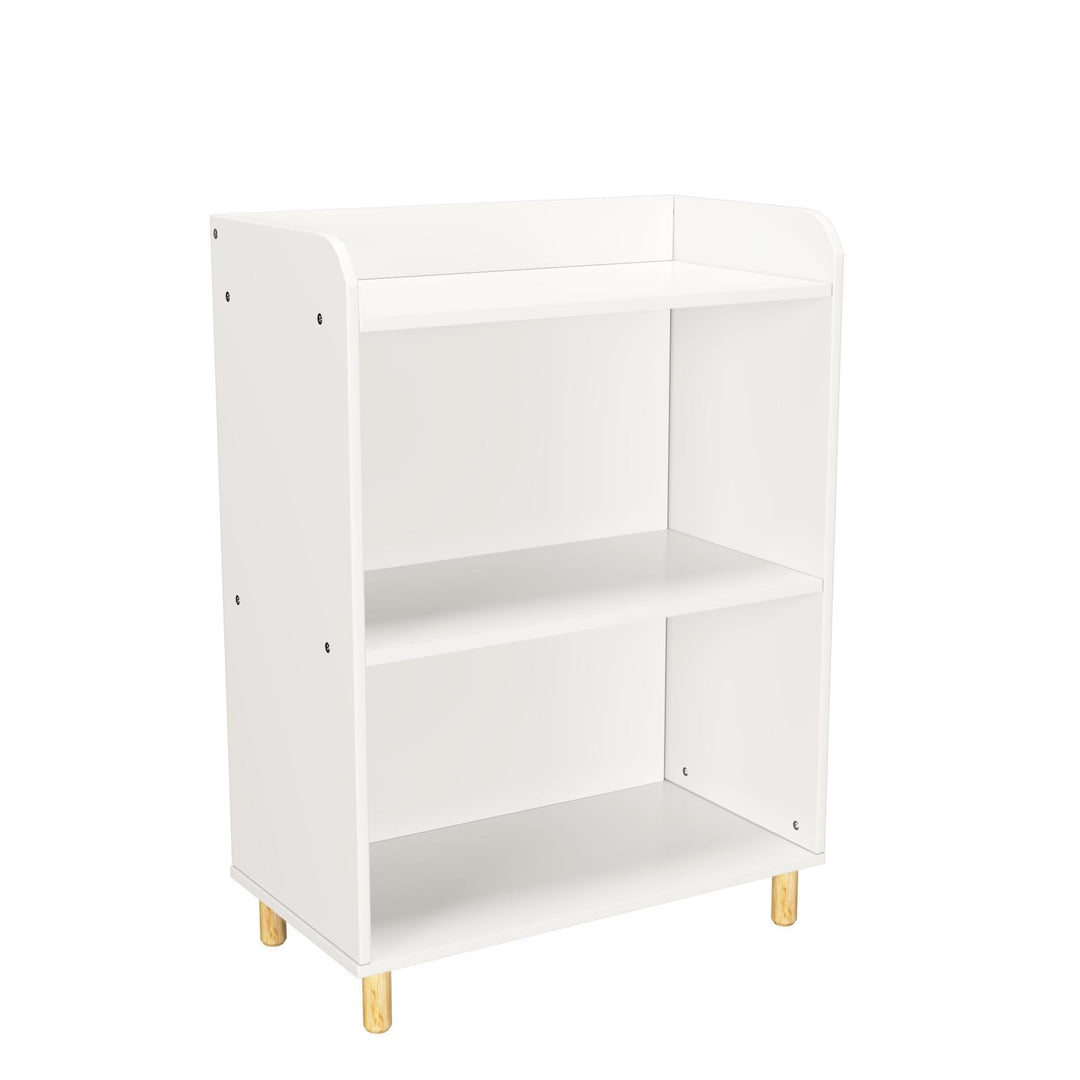 Wooden Kids 3-Tier Bookshelf/Display White Modern Contemporary MDF