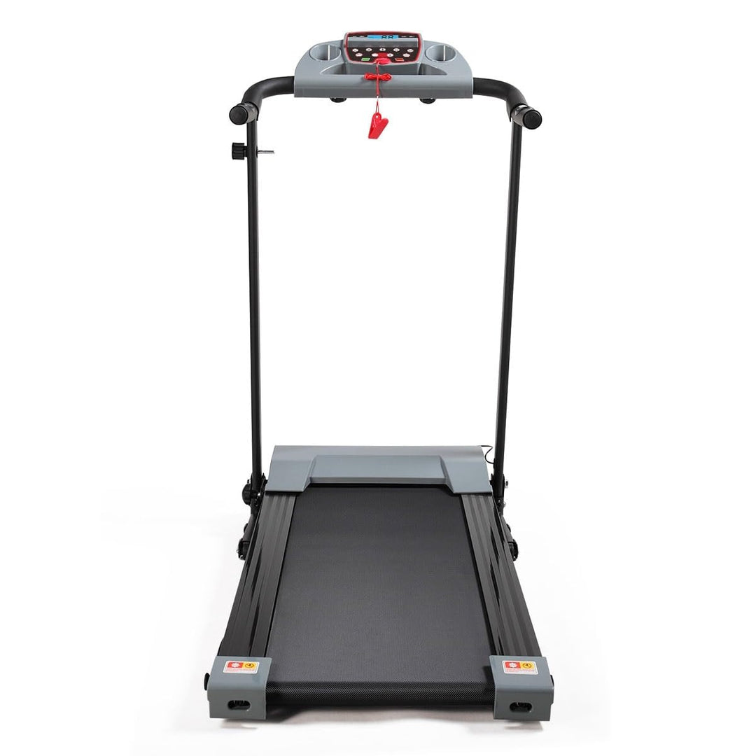 Multifunctional 3inch LCD Screen Foldable Treadmill Gray Grey