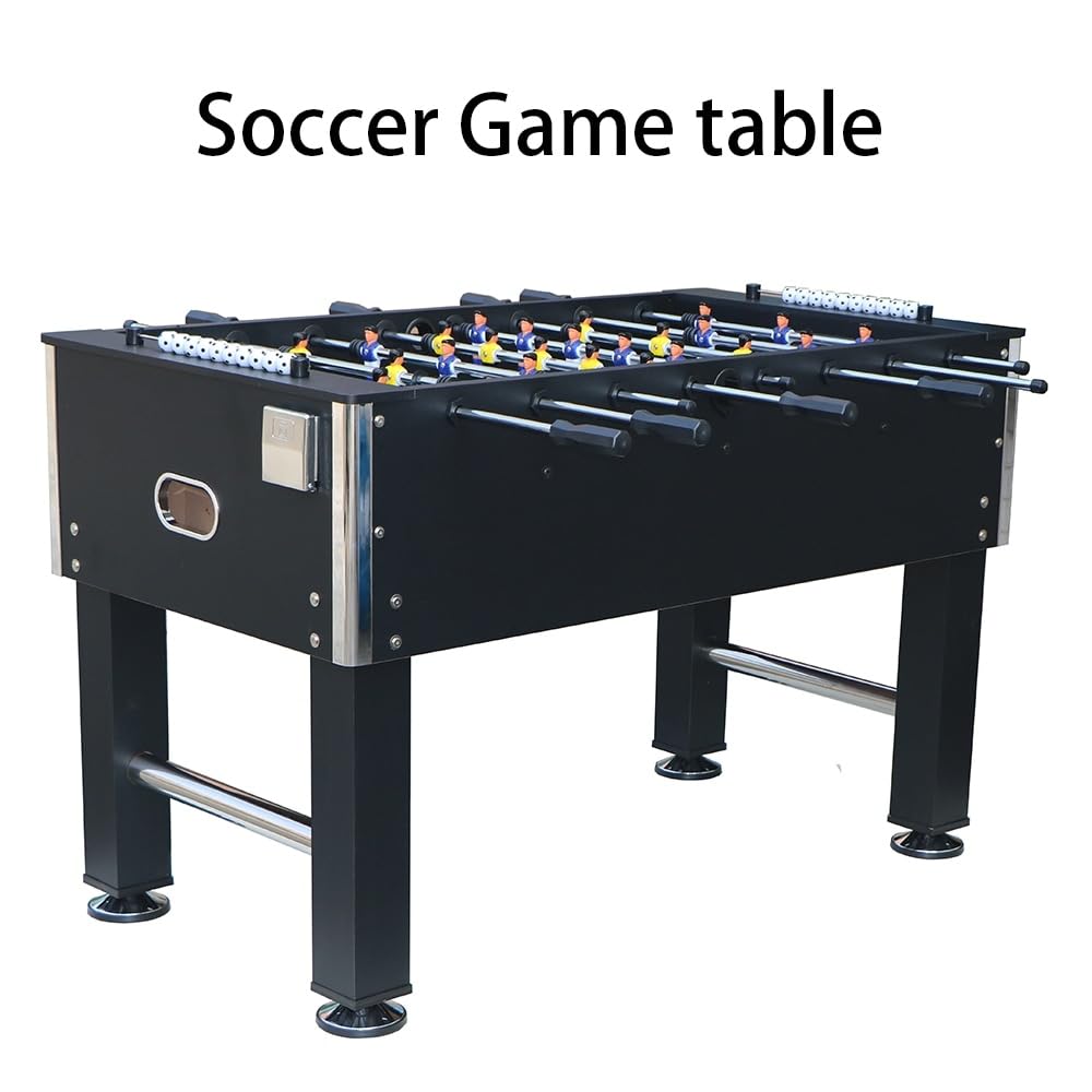 4.5ft Foosball Table Scoring Soccer Game Black Manufactured Wood Metal