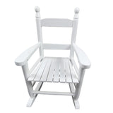 White Outdoor Rocking Chair Suitable for Kids