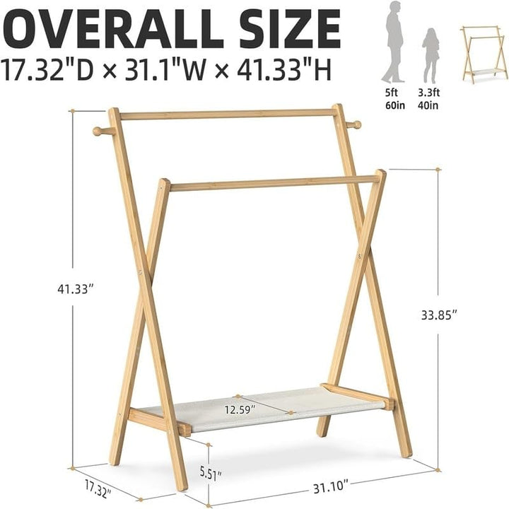 Small Clothes Rack for Toddler Pets 17.32" d X 31.1" w 41.33" h