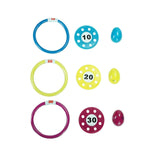 Set of 3 Vibrantly Colored Ring Disc and Turtle Egg Dive Game Combo