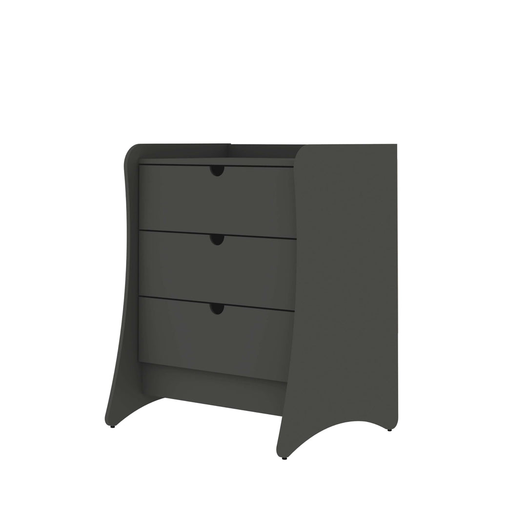 Manhattan Comfort Coney 3 Drawer Dresser for Bedroom Closet