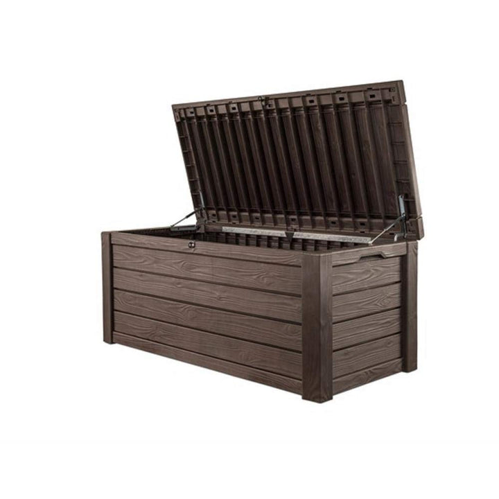 Pool Deck Storage Box and Bench is 2 in 1 Multifunctional Patio Seat