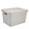 Simplify Large Vinto Storage Box | Stackable | Home Organization | Bathroom | Accessories | Toys | Closet | 2 Handles | Ivory