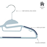 Simplify Kids 12 Pack Collar Ultimate Hangers Non Slip Slim Space