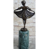 Ballerina irl Ballet Dancer Child Bronze Sculpture Statue Figure On