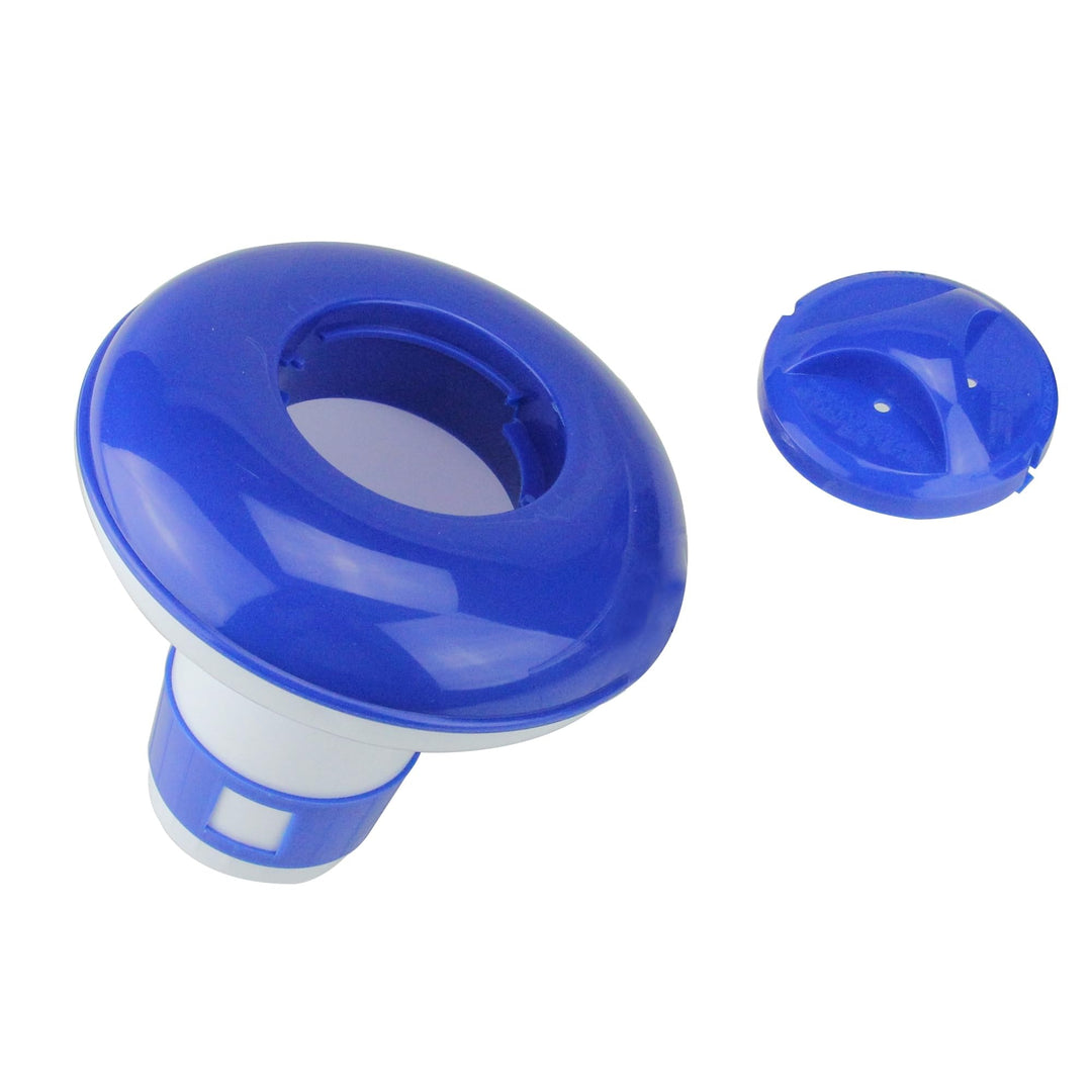 5.5-inch Blue and White Pool Supply Floating Spa Dispenser 5.5"