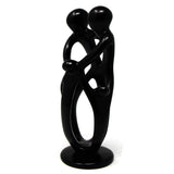 Global Crafts Hand Carved Soapstone 10-inch Tall Family Sculpture