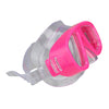 6.75" Vibrant Pink and Clear Recreational Swim Mask for