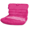 Posh Creations Structured Comfy Seat for Bedrooms and Dorm Rooms, Large Bean Bag Chair, Laguna Lounger, Pink