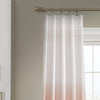 95 Inch Girls Color Ombre Embroidered Curtain Single Panel