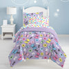 Girls Whimsical Butterfly Floral Comforter With Sheet