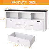 Kids Toy Storage Cabinet White Modern Contemporary MDF Natural