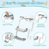 Potty Training Toilet Seat for Kids with Step Stool Ladder White