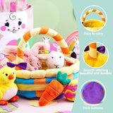 7 Pcs Easter Plush Toy Basket Stuffers Multi Color