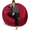 Theater Sacks 6-Foot Memory Foam Bean Bag Chair Red